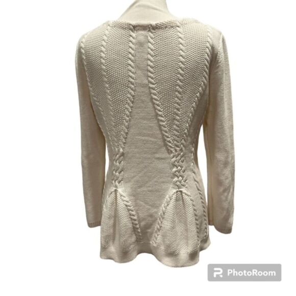 Greige Women's Detailed Poplin Sweater Cream Size Large - Picture 2 of 9